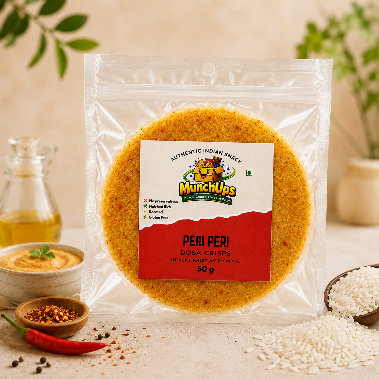 Dosa Crisps - Peri Peri