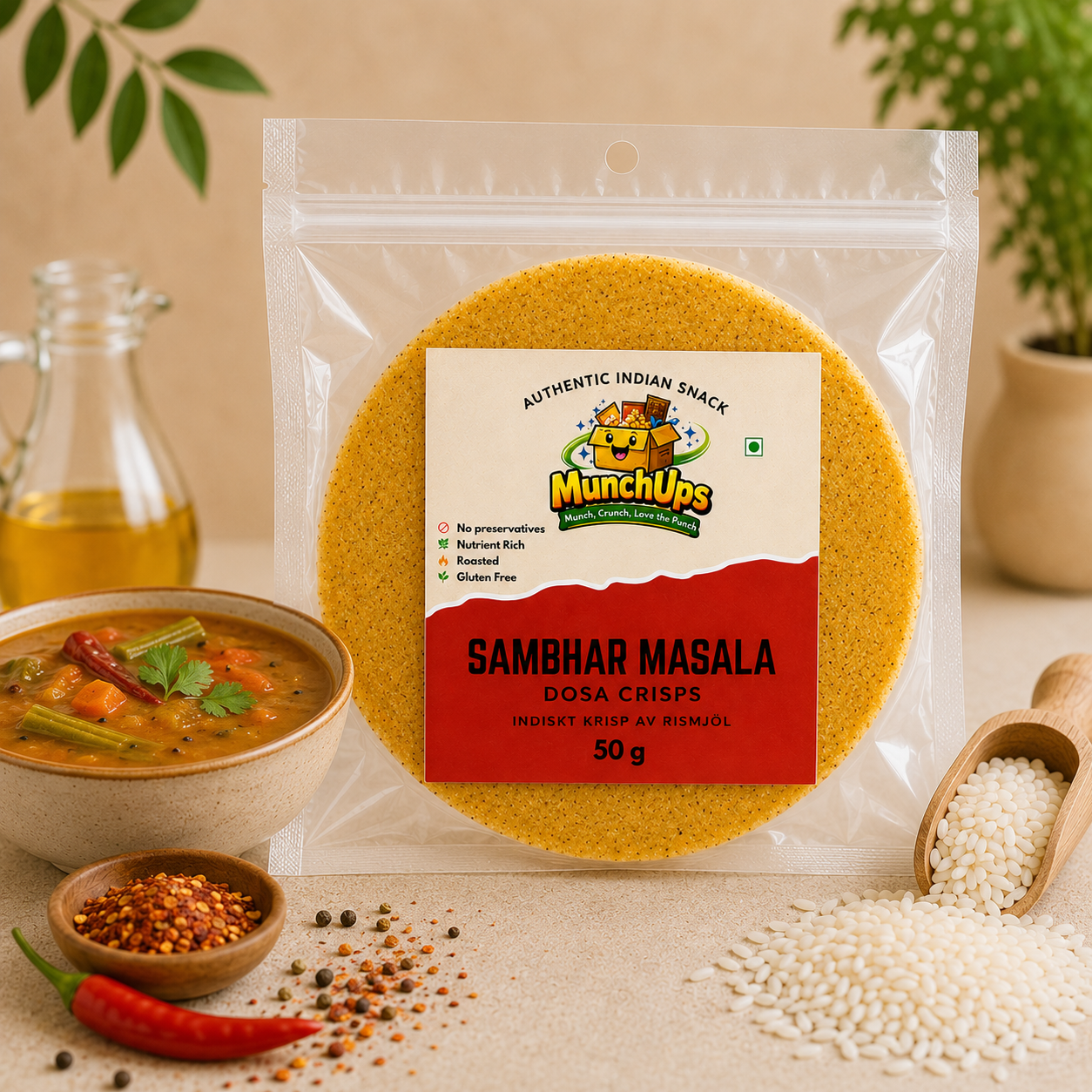 Dosa Crisps - Sambhar Masala