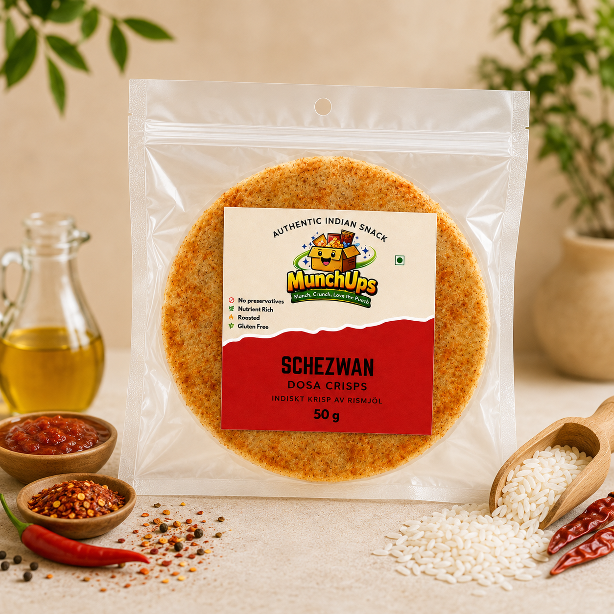 Dosa Crisps - Schezwan