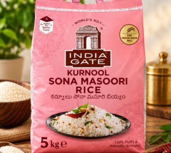 India Gate Kurnool Sona Masoori Rice 5kg