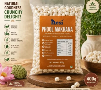 Desi Phool Makhana (Fox Nuts / Lotus Seeds) – 400gm