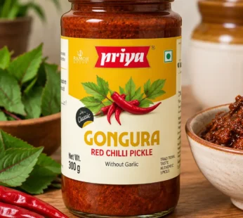 Priya Gongura Red Chilli Pickle 300g